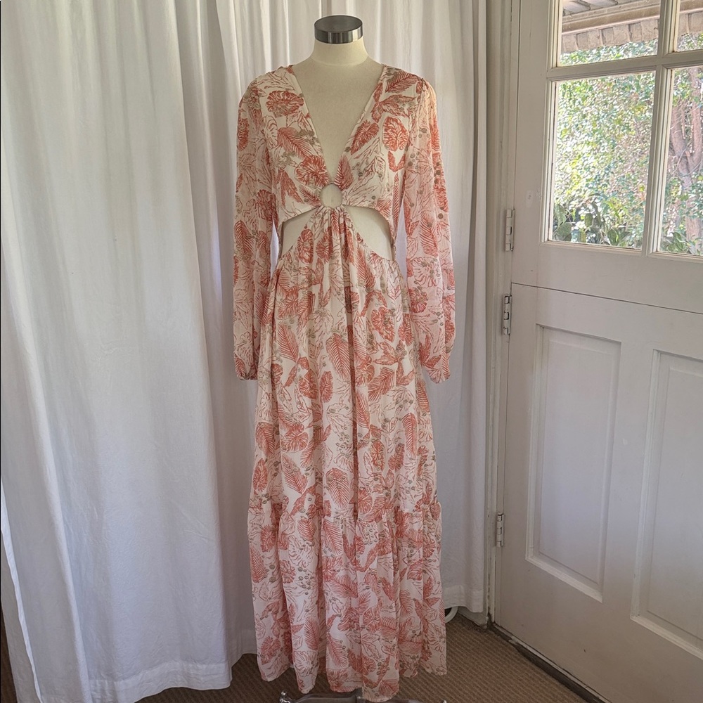 BTFL-Life Elegant Floral Maxi Dress sz M